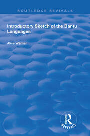Introductory Sketch of the Bantu Languages book cover