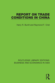 Report on Trade Conditions in China book cover