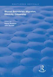 Blurred Boundaries: Migration, Ethnicity, Citizenship book cover