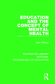 Education and the Concept of Mental Health book cover