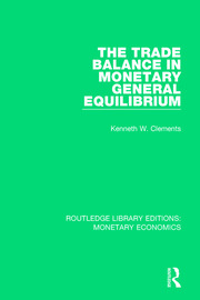 The Trade Balance in Monetary General Equilibrium book cover