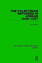 The Palestinian Refugees in Jordan 1948-1957 book cover