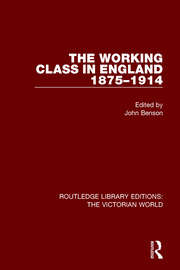 The Working Class in England 1875-1914 book cover
