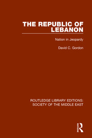 The Republic of Lebanon: Nation in Jeopardy book cover