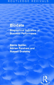 Biodata (Routledge Revivals): Biographical Indicators of Business Performance book cover