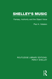 Shelley's Music: Fantasy, Authority and the Object Voice book cover