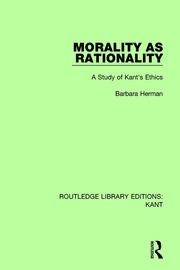 Morality as Rationality: A Study of Kant's Ethics book cover