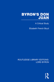 Byron's Don Juan: A Critical Study book cover