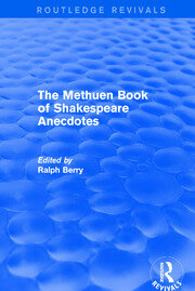 The Methuen Book of Shakespeare Anecdotes book cover