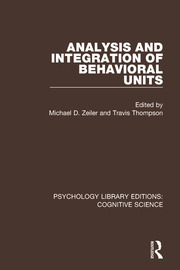 Analysis and Integration of Behavioral Units book cover