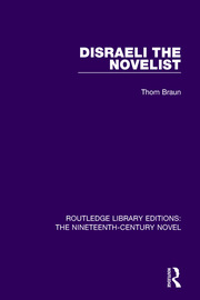 Disraeli the Novelist book cover