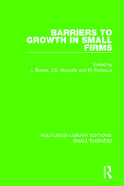 Barriers to Growth in Small Firms book cover