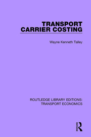Transport Carrier Costing book cover