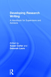 Developing Research Writing: A Handbook for Supervisors and Advisors book cover