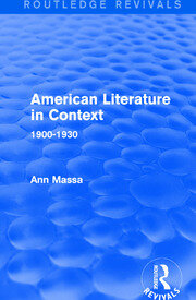 American Literature in Context: 1900-1930 book cover