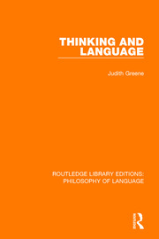 Thinking and Language book cover