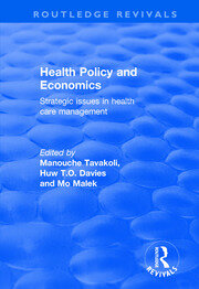 Health Policy and Economics: Strategic Issues in Health Care Management book cover