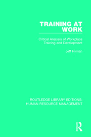 Training at Work: Critical Analysis of Workplace Training and Development book cover