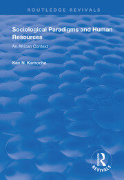 Sociological Paradigms and Human Resources: An African Context book cover