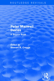Peter Maxwell Davies: A Source Book book cover