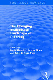 The Changing Institutional Landscape of Planning book cover
