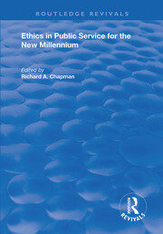 Ethics in Public Service for the New Millennium book cover