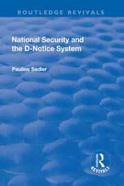 National Security and the D-Notice System book cover