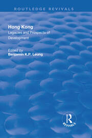 Hong Kong: Legacies and Prospects of Development book cover