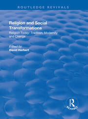 Religion and Social Transformations: Volume 2 book cover