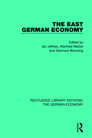 The East German Economy book cover