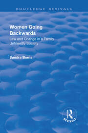 Women Going Backwards: Law and Change in a Family Unfriendly Society book cover