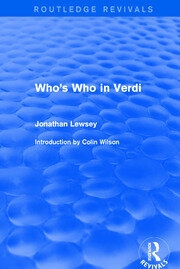 Who's Who in Verdi book cover