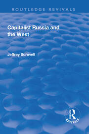 Capitalist Russia and the West book cover