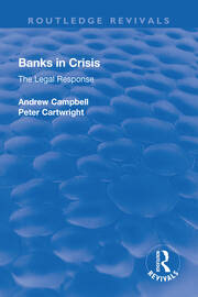 Banks in Crisis: The Legal Response book cover