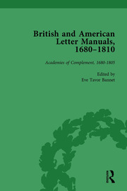 British and American Letter Manuals, 1680-1810, Volume 1 book cover