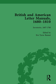 British and American Letter Manuals, 1680-1810, Volume 2 book cover