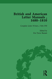 British and American Letter Manuals, 1680-1810, Volume 3 book cover