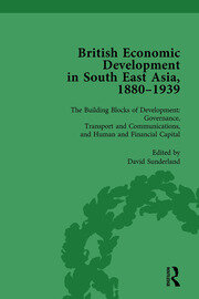 British Economic Development in South East Asia, 1880-1939, Volume 3 book cover