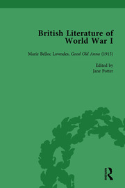 British Literature of World War I, Volume 3 book cover
