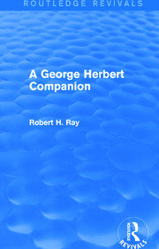 A George Herbert Companion (Routledge Revivals) book cover