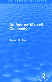 An Andrew Marvell Companion (Routledge Revivals) book cover