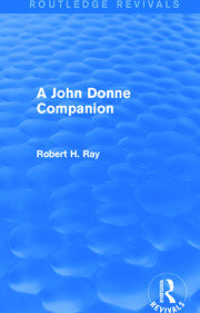 A John Donne Companion (Routledge Revivals) book cover