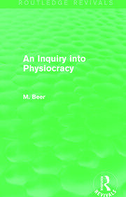 An Inquiry into Physiocracy (Routledge Revivals) book cover