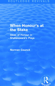 When Honour's at the Stake (Routledge Revivals) book cover