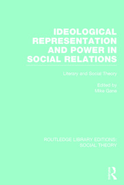 Ideological Representation and Power in Social Relations: Literary and Social Theory book cover