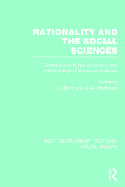 Rationality and the Social Sciences (RLE Social Theory): Contributions to the Philosophy and Methodology of the Social Sciences book cover