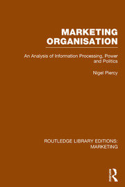 Marketing Organisation (RLE Marketing) book cover