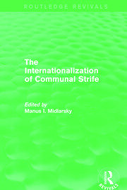The Internationalization of Communal Strife (Routledge Revivals) book cover