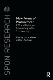 New Forms of Procurement: PPP and Relational Contracting in the 21st Century book cover