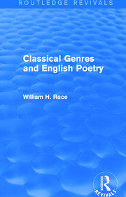 Classical Genres and English Poetry (Routledge Revivals) book cover